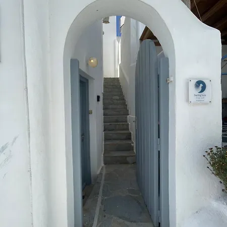 Mykonian Starling - Town N' Sunset View