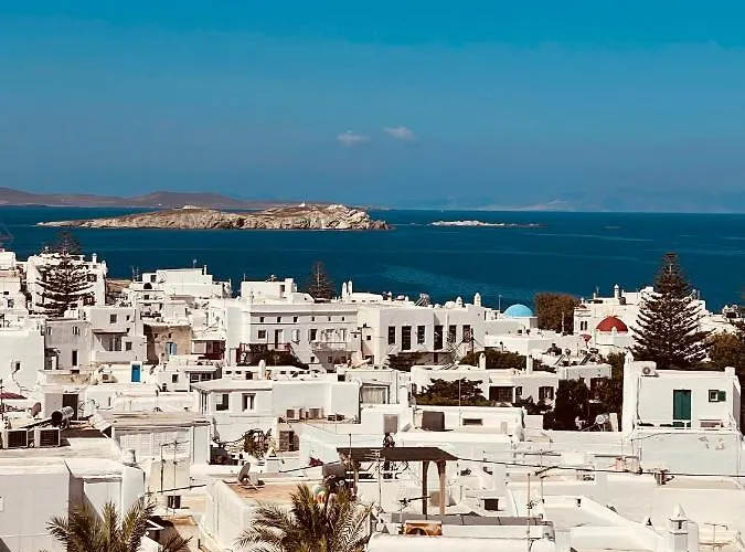 Mykonian Starling - Town N' Sunset View *